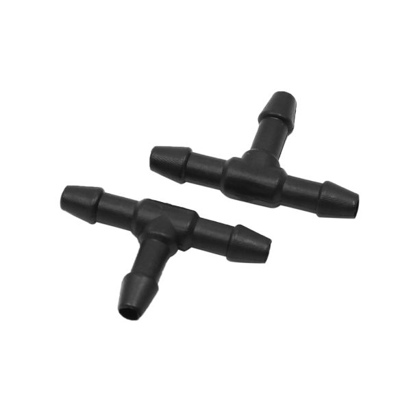 4mm Fuel line Tees (Black Nylon) 2 per pkg.